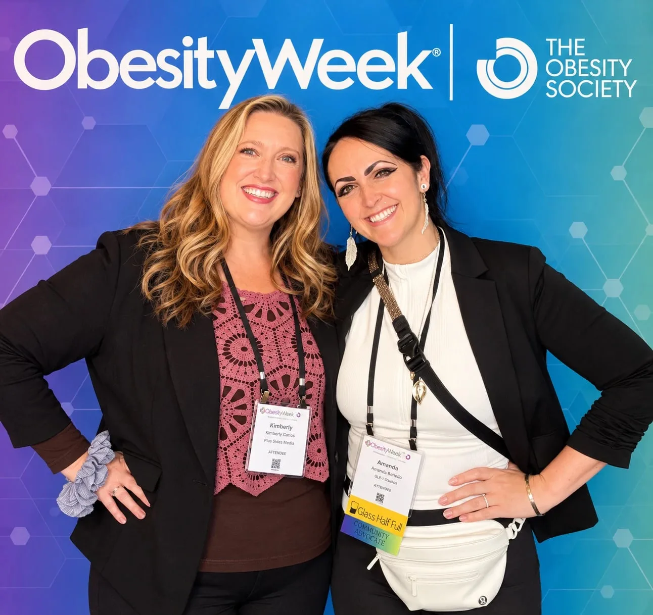 Kim Carlos and Amanda Bonello together at ObesityWeek